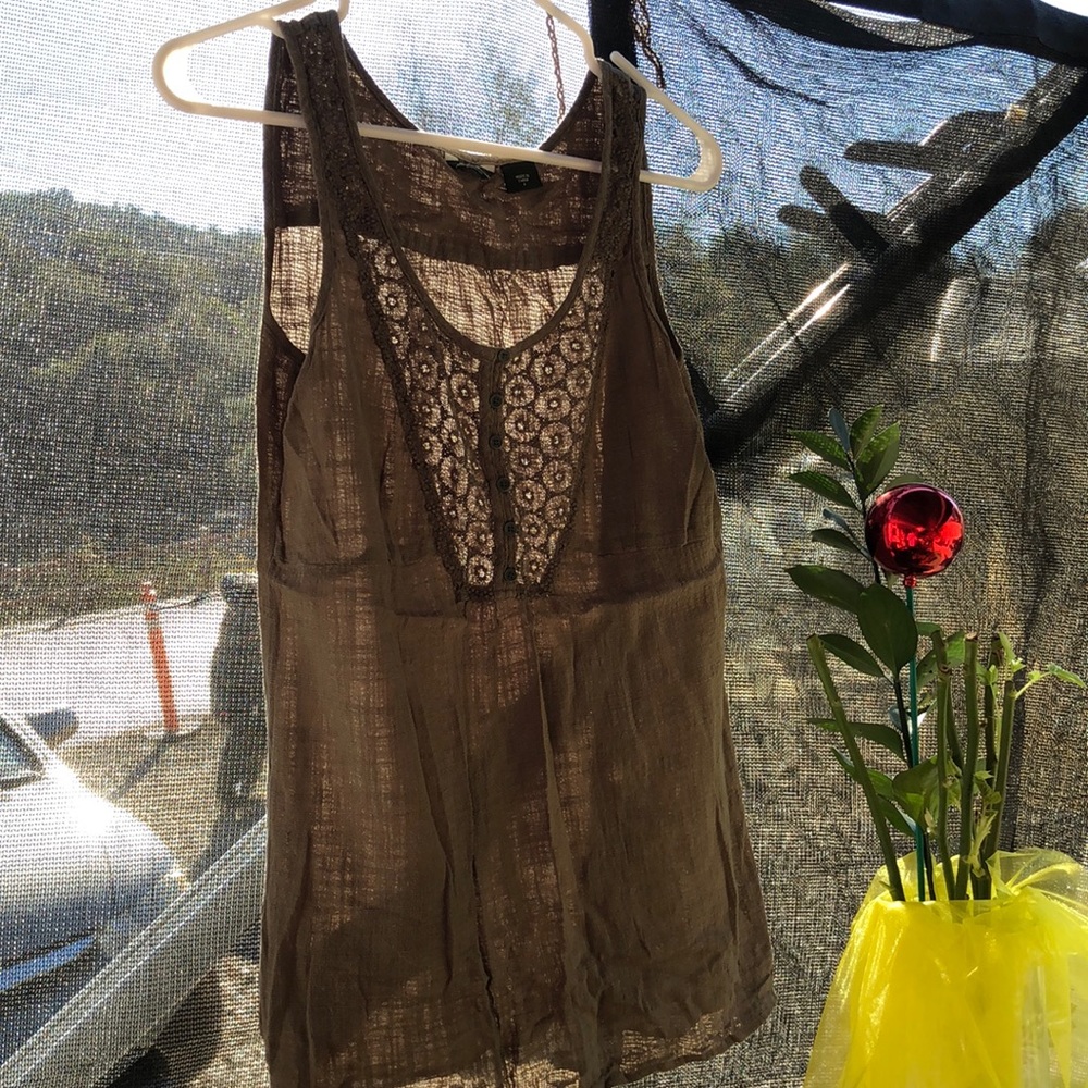 Olive green Eddie Bauer tank top